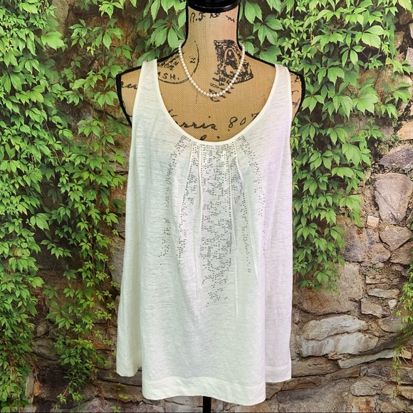 Eileen Fisher Tops - EILEEN FISHER Linen Sparkle Tank Top, XL